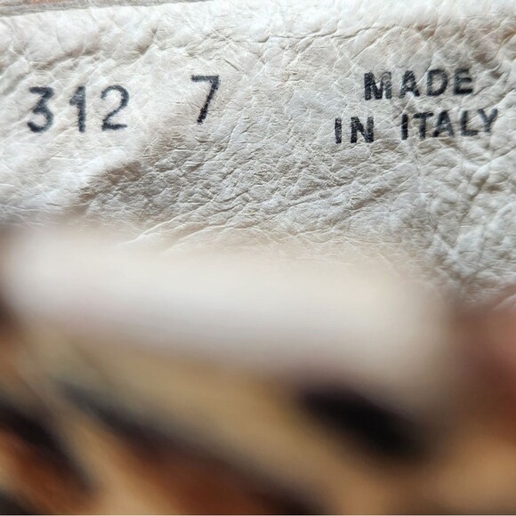 Del Toro Sneakers Womens Pony Hair Fur Leopard Chukka Shoes Platform Tan Black 7 - Picture 13 of 16